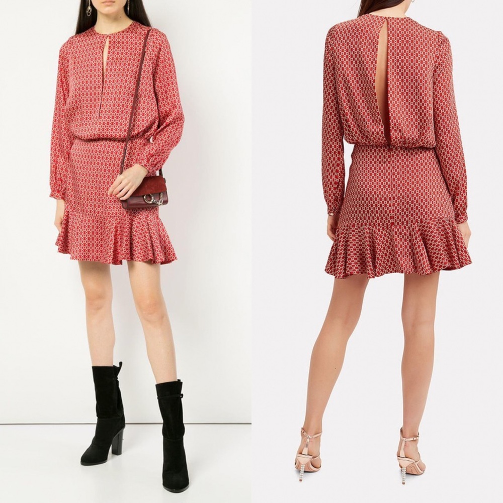 Alexis Coretti Mini Dress in Rouge Rolo Size XS - Picture 4 of 11